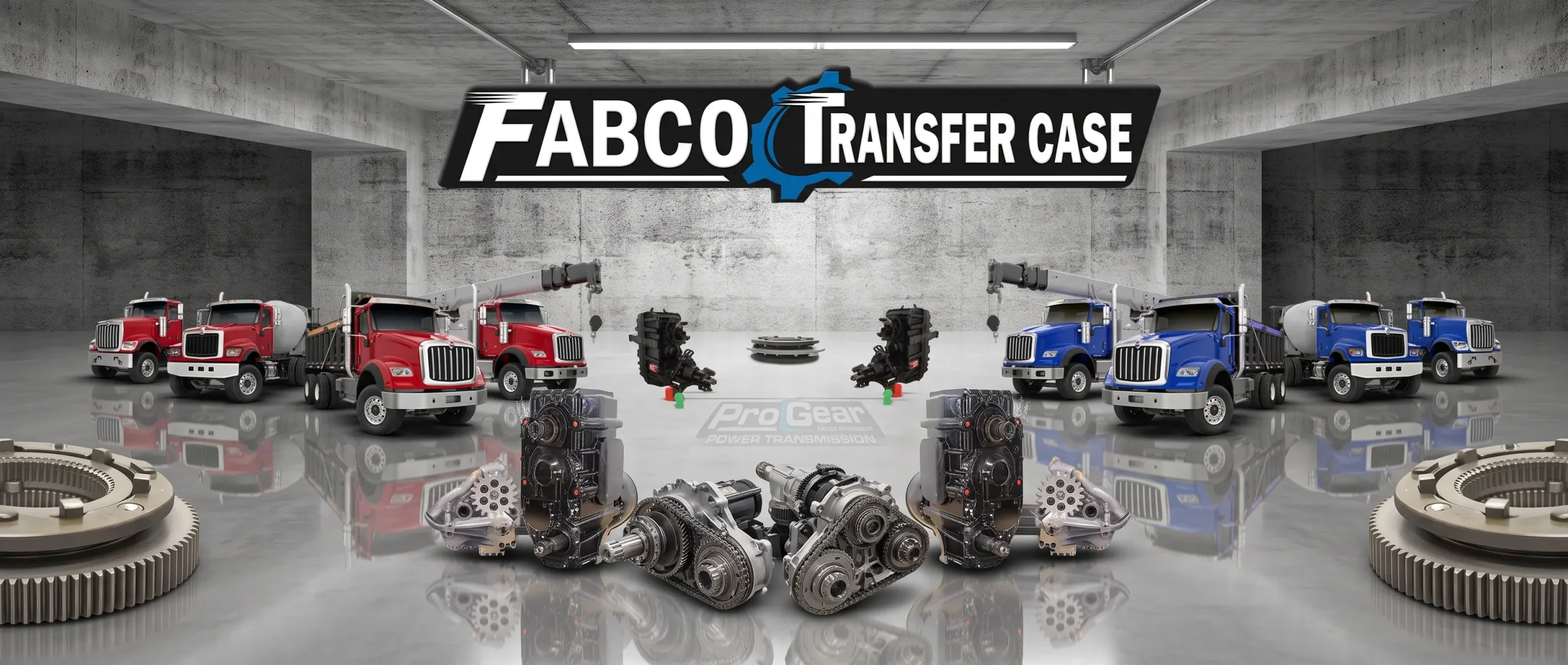 Fabco transfer cases, PTOs and parts for heavy-duty trucks
